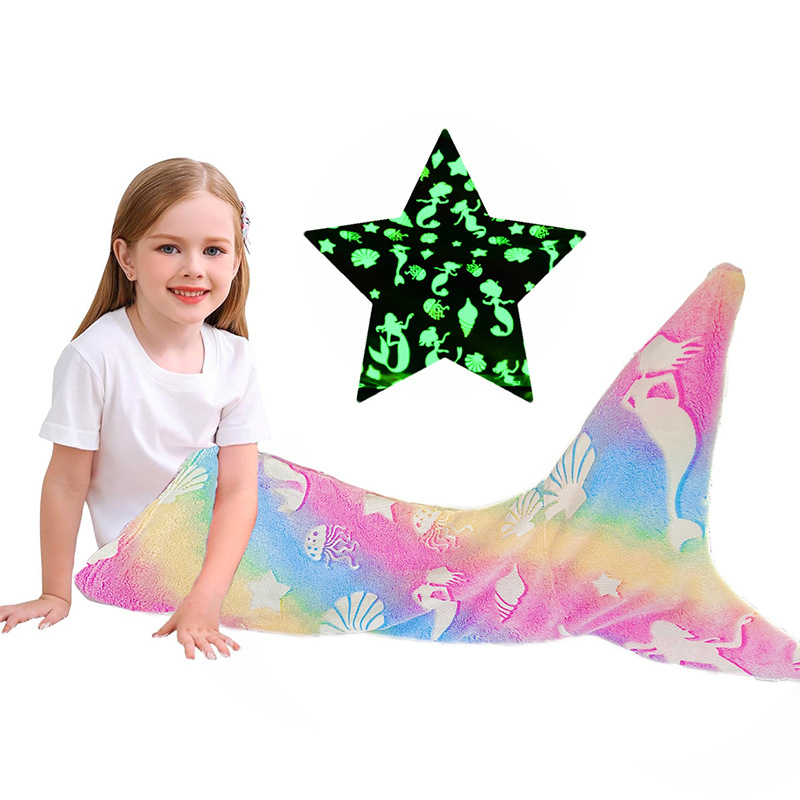 Fleece Sleep Bag - Flanel Zeemeermin Deken Nachtlampje Zacht Kinderdutje