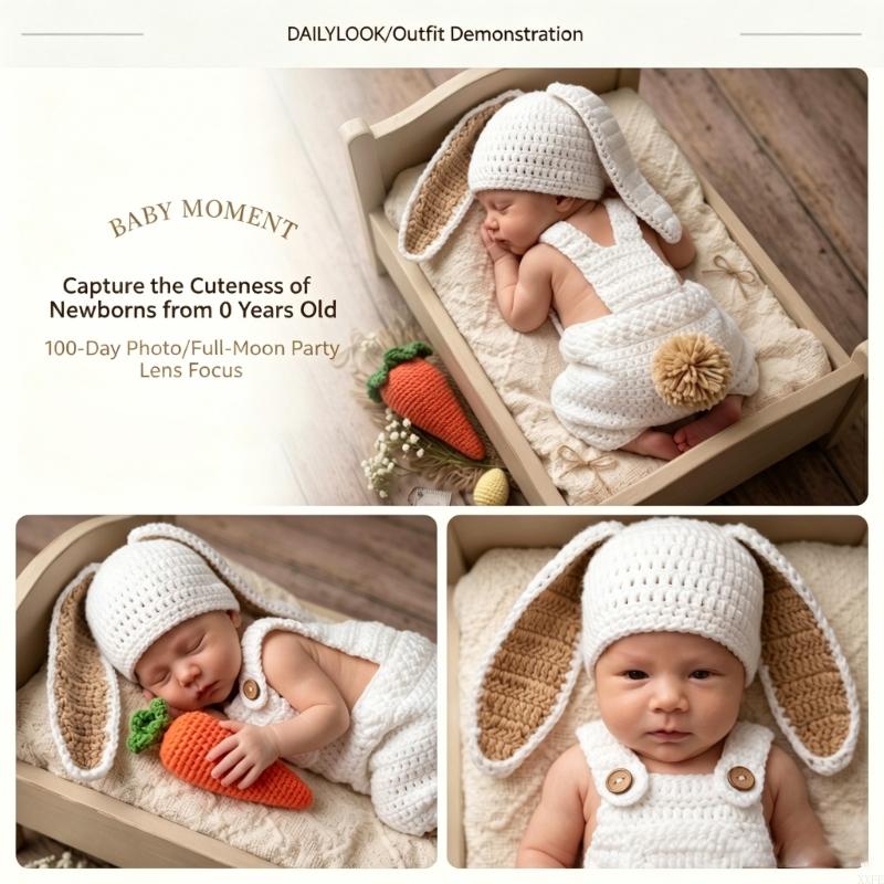 Baby Clothing Crochet - Gehaakte gebreide pasgeboren fotografie rekwisieten kleding