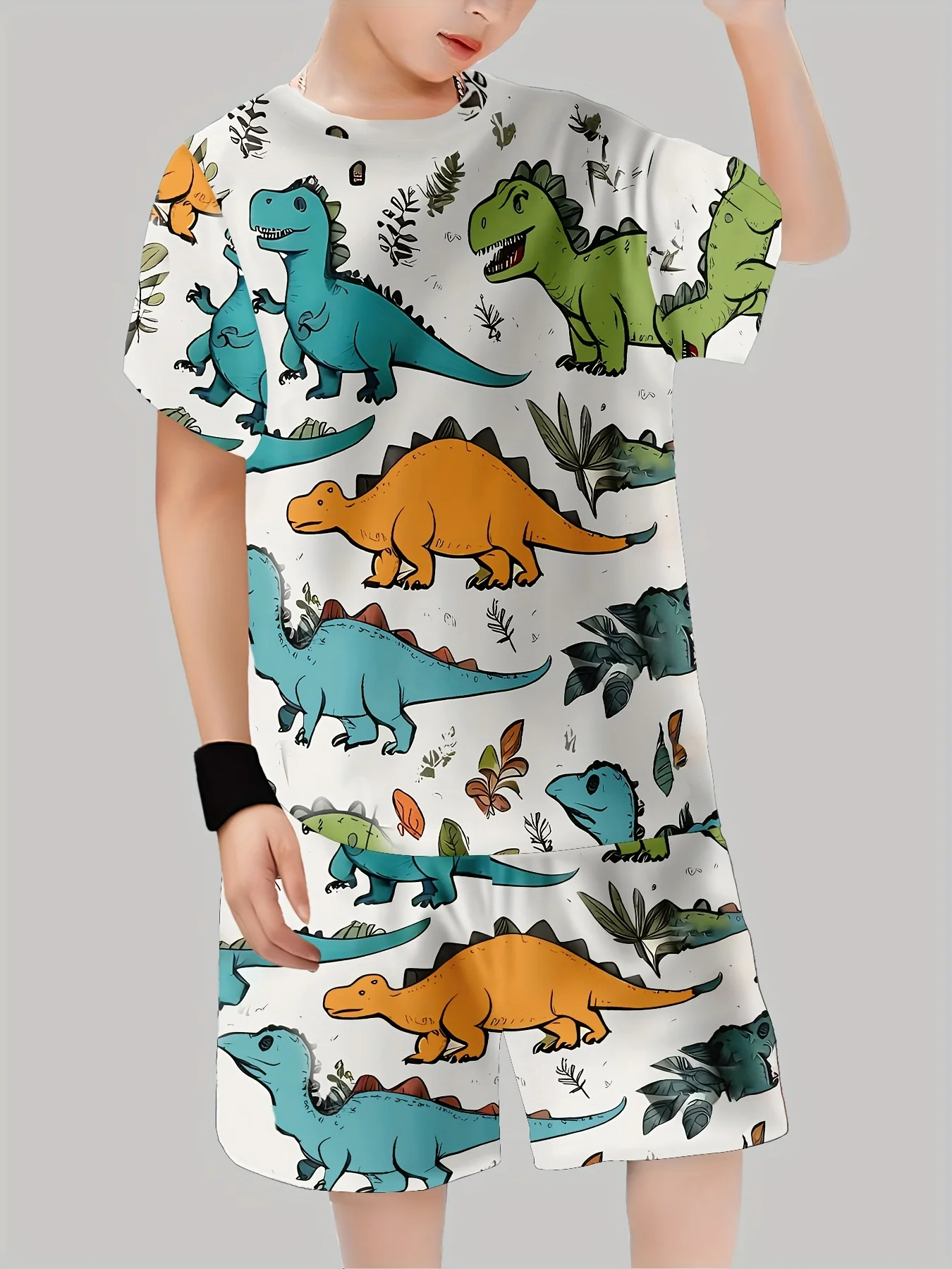 Nieuwe dinosaurus bedrukte out - Baby Clothing In Summer recensie en prijs