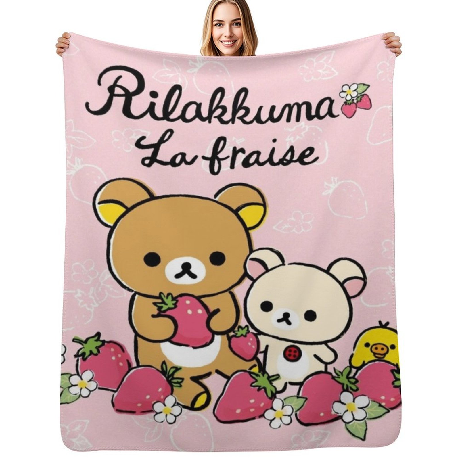 Schattige Rilakkuma aardbei de - Fleece Sleep Bag recensie en prijs