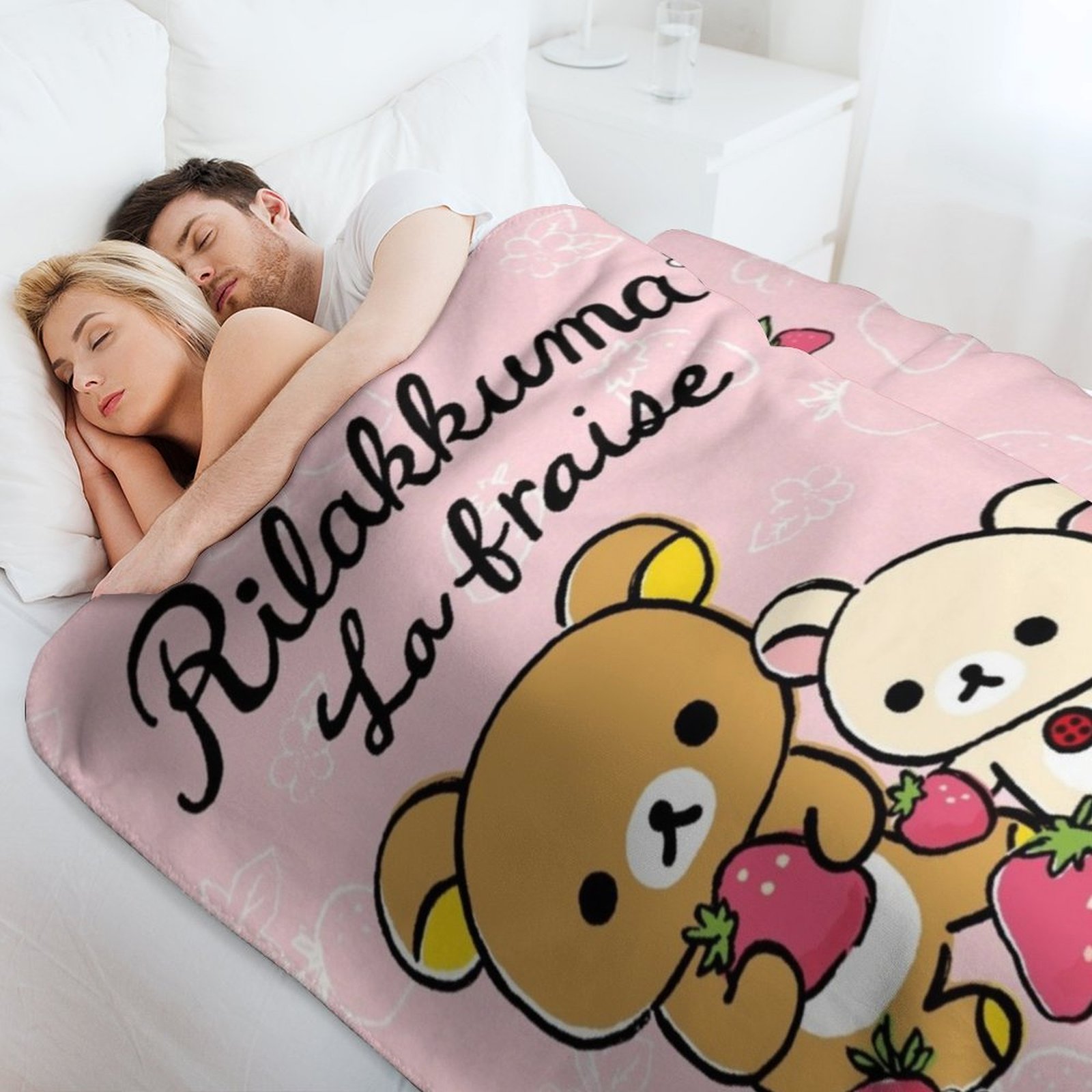 Schattige Rilakkuma aardbei de - Fleece Sleep Bag recensie en prijs