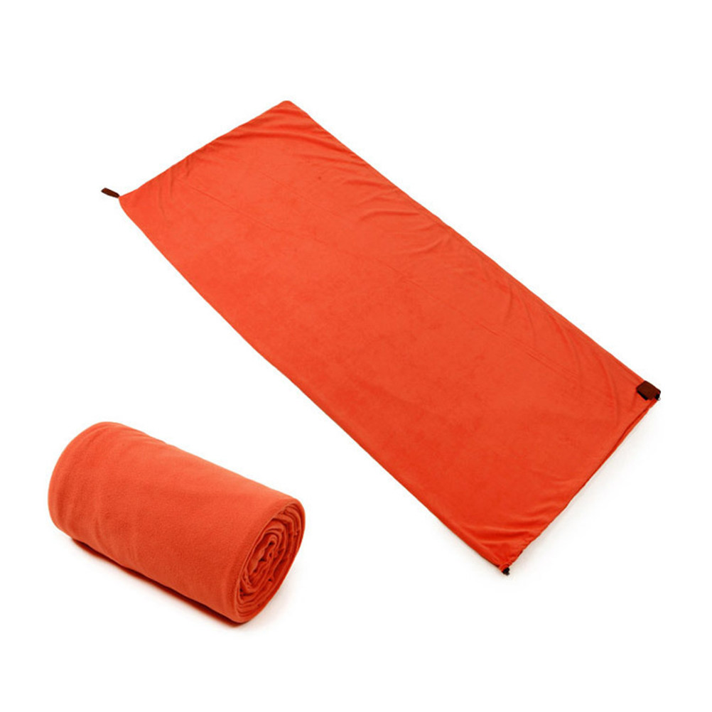 Draagbare slaapzak Oranje Pola - Fleece Sleep Bag recensie en prijs