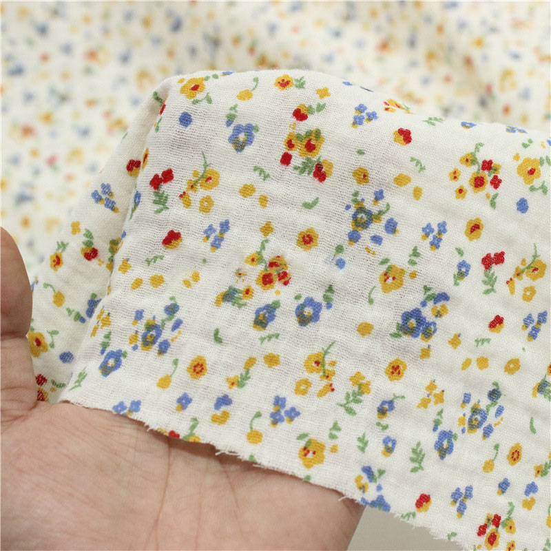 Bloemenprint Katoenen Crêpe St - Baby Clothing Sewing recensie en prijs