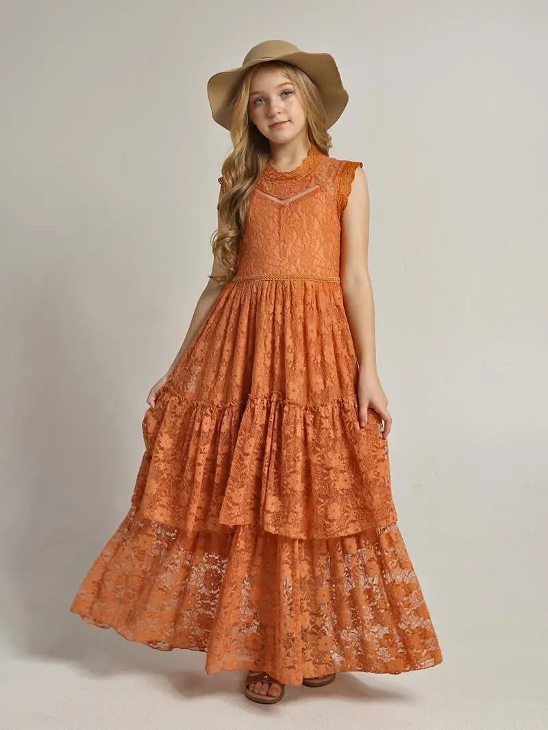 Meisjes bloemenjurk kant katoe - Baby Clothing Crochet recensie en prijs