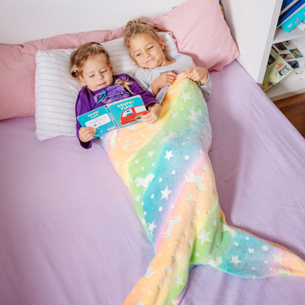 Flanel Zeemeermin Slaapzak Uni - Fleece Sleep Bag recensie en prijs