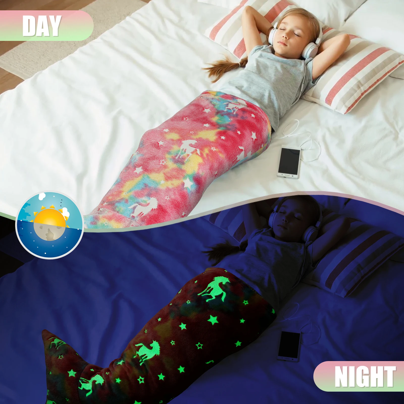 Flanellen zeemeermin slaapzak  - Fleece Sleep Bag recensie en prijs
